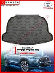 Thảm lót cốp xe ô tô Toyota Cross 2020 - 2025 chất liệu TPV cao cấp mới nhất