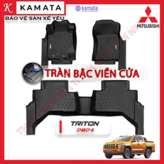 Thảm lót sàn ô tô Mitsubishi Triton 2015 - 2021 đúc nguyên khối TPV