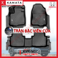 Thảm lót sàn ô tô Honda CRV 2023 - 2024 đúc nguyên khối tràn viền TPV (4 tấm/Bộ)