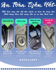 Thảm ô tô lót sàn Honda Civic gen 10 2015 - 2021 đúc nguyên khối TPV (3 tấm/Bộ)