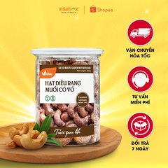 HẠT ĐIỀU RANG MUỐI CÓ VỎ