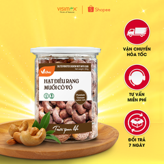 HẠT ĐIỀU RANG MUỐI CÓ VỎ