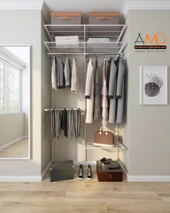 Kệ quần áo thanh ray Amd chính là khả năng biến hóa linh hoạt