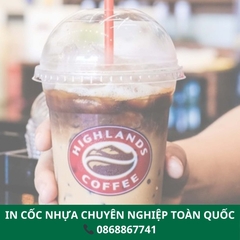 In Cốc Nhựa Theo Yêu Cầu Toàn Quốc Giá Sỉ