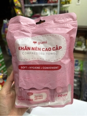 Gói 20 viên khăn mặt nén Gumi