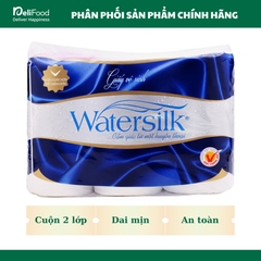 Giấy Vệ Sinh WaterSilk Túi 12 cuộn Có Lõi