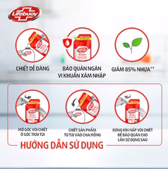 LIFEBUOY Nước Rửa Tay Vitamin Bảo Vệ Vượt Trội 10X- túi 400g