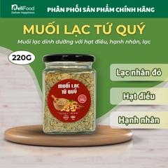 Muối lạc tứ quý HAPI - Lọ thủy tinh 220g