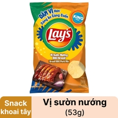 Bim bim Lay's vị sườn nướng BBQ Brazil - Gói 53g