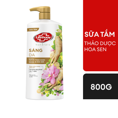 LIFE BUOY Sữa tắm sáng da thảo dược và hoa sen - chai 800g