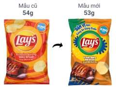 Bim bim Lay's vị sườn nướng BBQ Brazil - Gói 53g