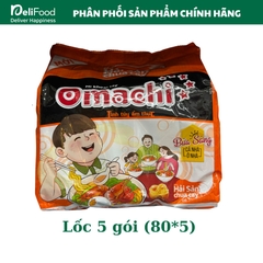 Lốc 5 gói Mì khoai tây Omachi hải sản chua cay - Túi 400g (5*80g)