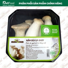 Nấm Đùi Gà Baby sạch Lý Tưởng - khay 200G