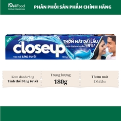 CLOSEUP Kem đánh răng Tinh Thể Băng Tuyết - Tuýp 180g