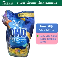 OMO nước giặt MG giữ màu cửa trước hương tươi mát - túi 3,6 kg