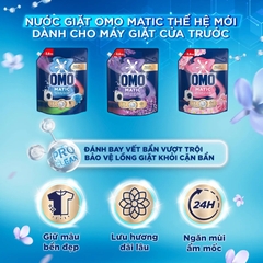 OMO nước giặt MG giữ màu cửa trước hương tươi mát - túi 3,6 kg