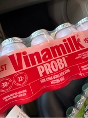Vinamilk probi sữa chua men sống hương dâu - Vỉ 5 lọ