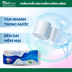 Giấy vệ sinh Water Silk không lõi - Túi 10 cuộn