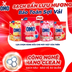 OMO Nước giặt Matic chuyên gia cửa trên Comfort hương hoa hồng Ecuador - Túi 3,6kg