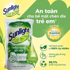 SUNLIGHT Nước rửa chén Thiên Nhiên Lô Hội - Túi 720g