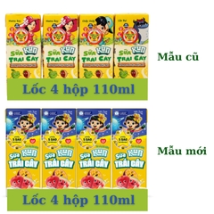Sữa trái cây Kun nhiệt đới - Hộp 110ml