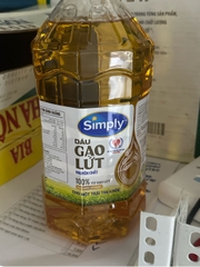 Dầu gạo lứt Simply - can 2L