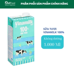 SỮA TƯƠI VINAMILK 100% KHÔNG ĐƯỜNG  - 1 Lít