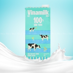 SỮA TƯƠI VINAMILK 100% KHÔNG ĐƯỜNG  - 1 Lít