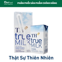 Sữa tươi tiệt trùng TH true Milk có đường - hộp 110ml