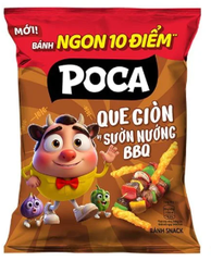 Bim bim Poca que giòn vị sườn nướng BBQ - Gói 60g