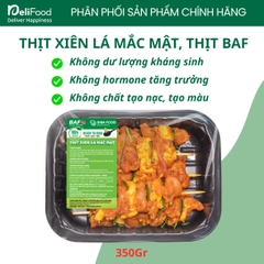 Thịt xiên lá móc mật SibaFood - khay 350g