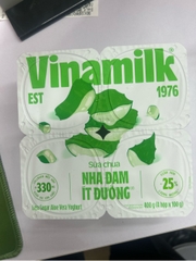Sữa chua Vinamilk Nha đam ít đường - Hộp 100g