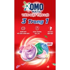 OMO Viên Giặt 3trong1 Hương Tươi Mát - Túi 315g