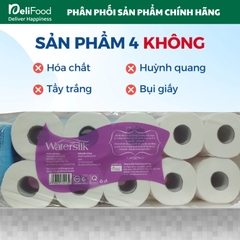 Giấy vệ sinh WaterSilk có lõi 3 lớp - Túi 10 cuộn
