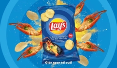 Bim bim Lay's vị tôm càng đút lò phô mai tan chảy - Gói 53g