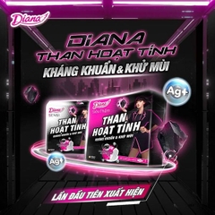 Bvs Diana than hoạt tính 8M siêu mỏng cánh