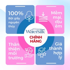 Giấy vệ sinh WaterSilk có lõi 3 lớp - Túi 10 cuộn