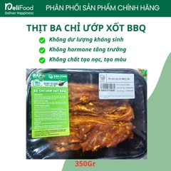 Ba chỉ ướp xốt BBQ SibaFood - khay 350g