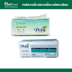 Giấy khăn lau mặt Posy 3 lớp - Bịch 180 tờ