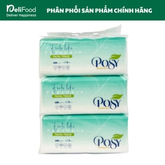 Giấy khăn lau mặt Posy 3 lớp - Bịch 180 tờ