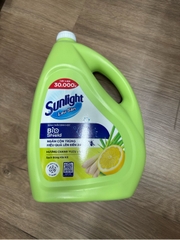 Sunlight Nước lau sàn hương chanh yuzu và sả - can 3.6L