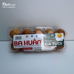 Trứng gà tươi Ba Huân Diệt khuẩn 99.9% - Hộp 10 quả
