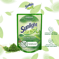 SUNLIGHT Nước Rửa Chén Khử Mùi Tanh Hương Matcha – Túi 720g