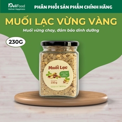 Muối lạc vừng vàng HAPI - Lọ thủy tinh 230g