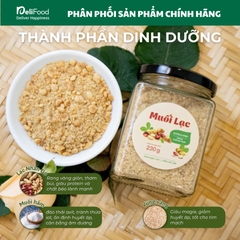 Muối lạc vừng vàng HAPI - Lọ thủy tinh 230g