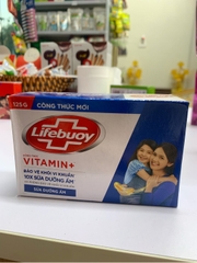 Lifebuoy Xà bông cục sữa dưỡng ẩm - Hộp 125g