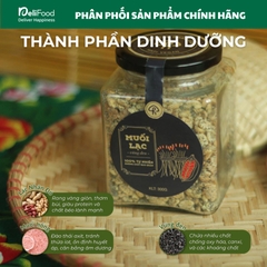 Muối lạc vừng đen HAPI - Lọ thủy tinh 230g