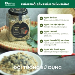 Muối lạc vừng đen HAPI - Lọ thủy tinh 230g
