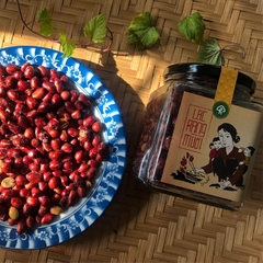 Lạc rang muối hồng HAPI - Lọ thủy tinh 220g