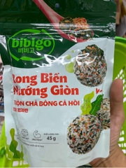 Rong biển nướng giòn trộn chà bông cá hồi Bibigo (CJ) - gói 45g